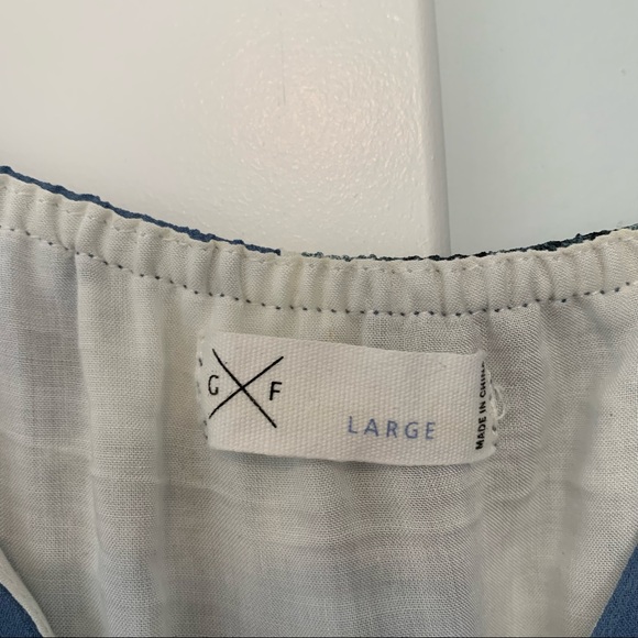Blue Knee Length Dress - Picture 3 of 5